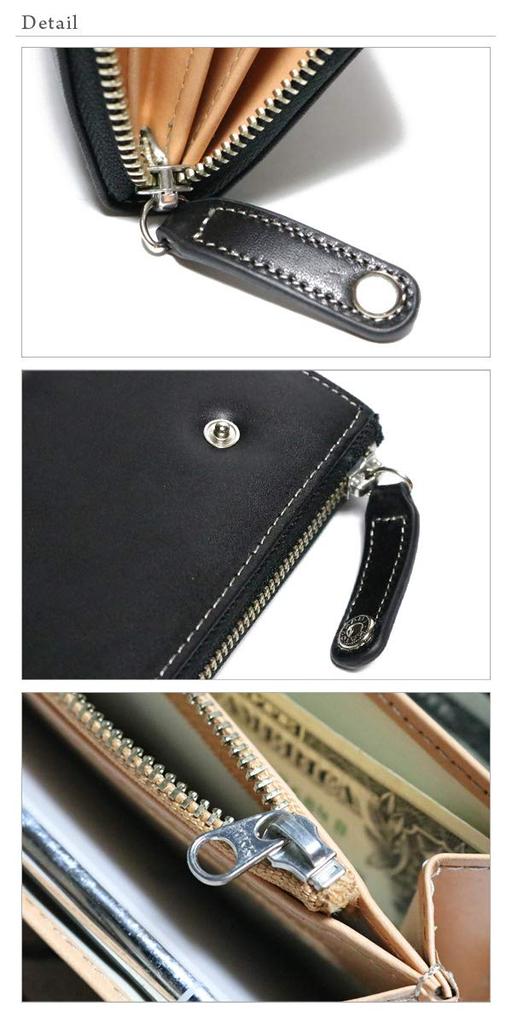 FashionBerry Black Tochigi Leather Long Wallet for Men, with Coin Purse, Round Zipper, L-Shaped Zipper, Genuine Leather, Multi-Functional, Large