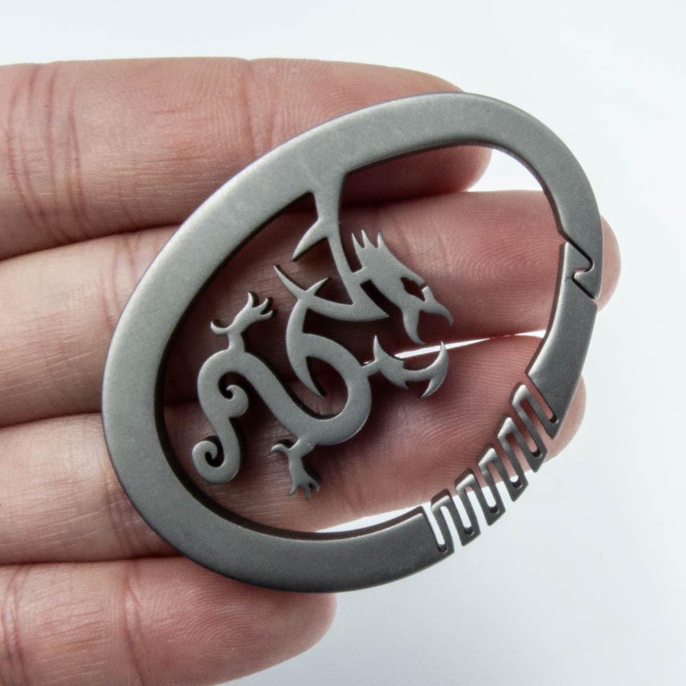 

Dinosaur Egg Titanium Alloy Keychain - Lightweight, Stylish Pendant & Fun Gift