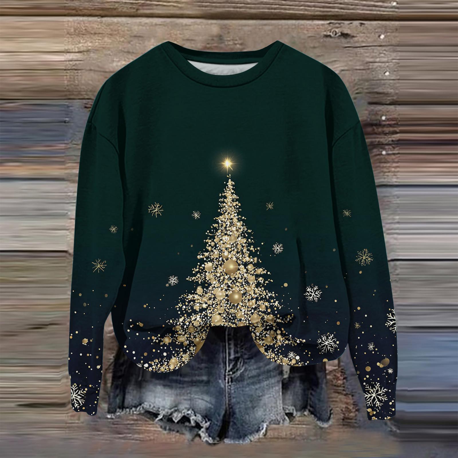 

Женская мода с принтом, длинный рукав, свободный круглый вырез, свитшот, осень S