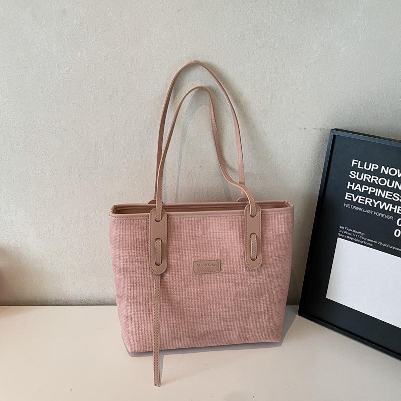 Premium Sense Large Capacity Tote Bag Women's New Versatile Shoulder Bag Niche Commuter Bag