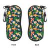 Koi Carp In Lotus Pond Glasses Case Cover Zipper Sunglasses Pouch Cute Convenient Eyeglass Protector Men Women Eyewear Accessory