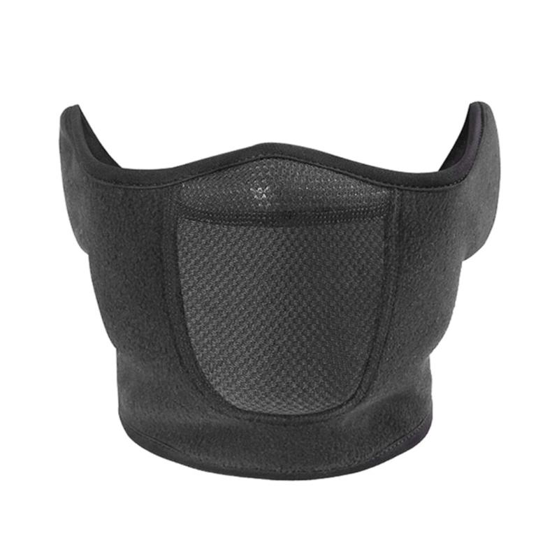 Winter Ski Face Mask Windproof Biking Face Cover Cold Weather Breathable Fleece Half Mask For Cycling and Commuting