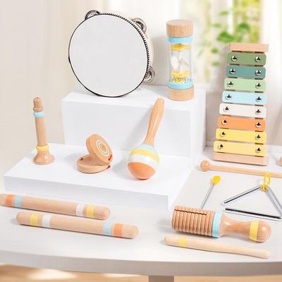 Baby Percussion Instruments Set: Xylophone & Maracas for Early Education - Kindergarten Music Toys