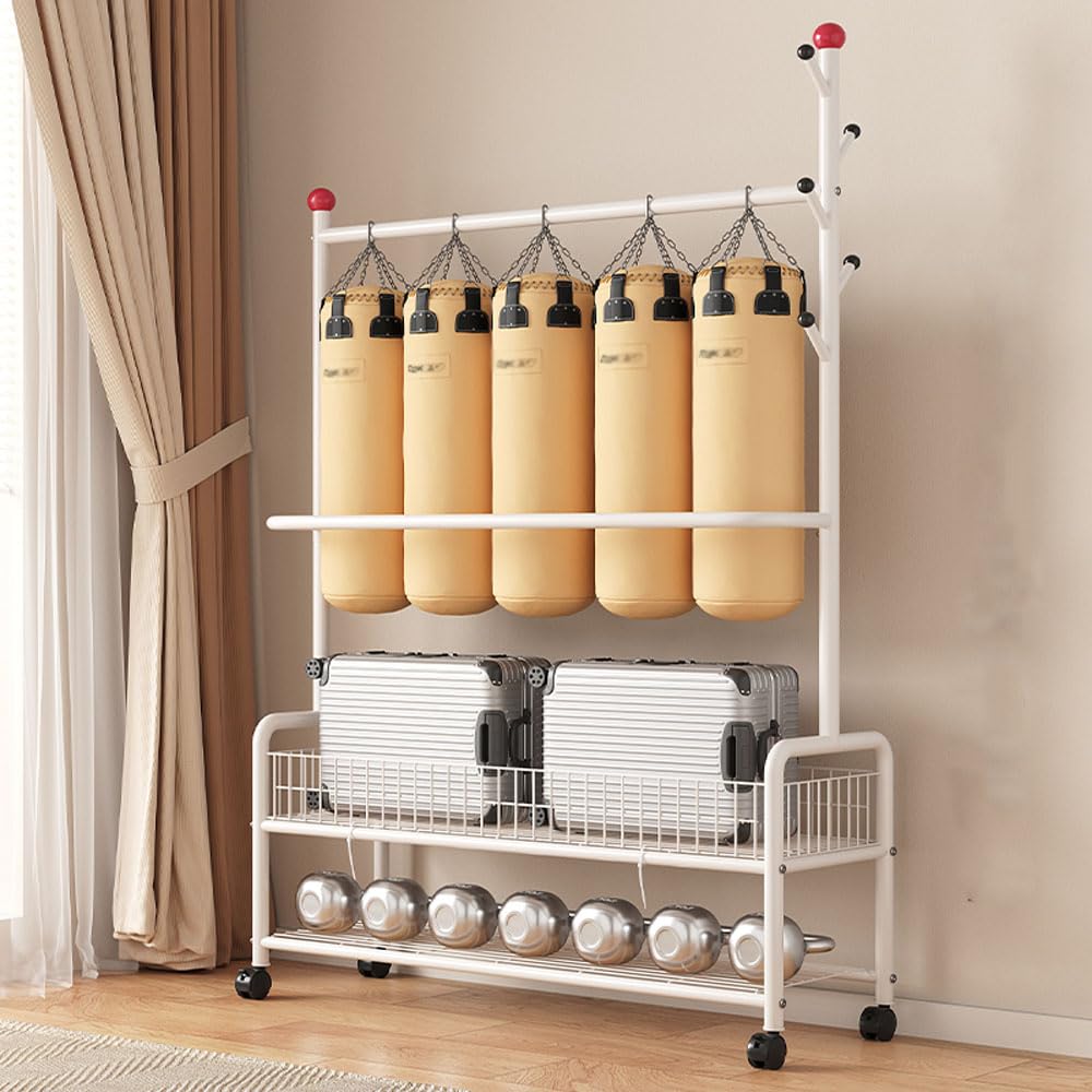 LNYCJP Clothes Rack with 2 Mesh Pipe Clothes Coat Clothing Easy Rainy Season 90cm Wide X 35cm Deep X 176cm High Shelves, Rack, Rack, Rack, Assembly,