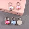 Mini Round Shape Padlock Luggage Hardware Locks W/Keyfor Jewelry Box Suitcase