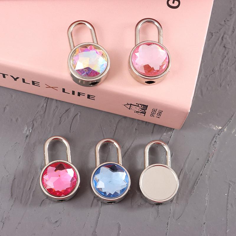 Mini Round Shape Padlock Luggage Hardware Locks W/Keyfor Jewelry Box Suitcase
