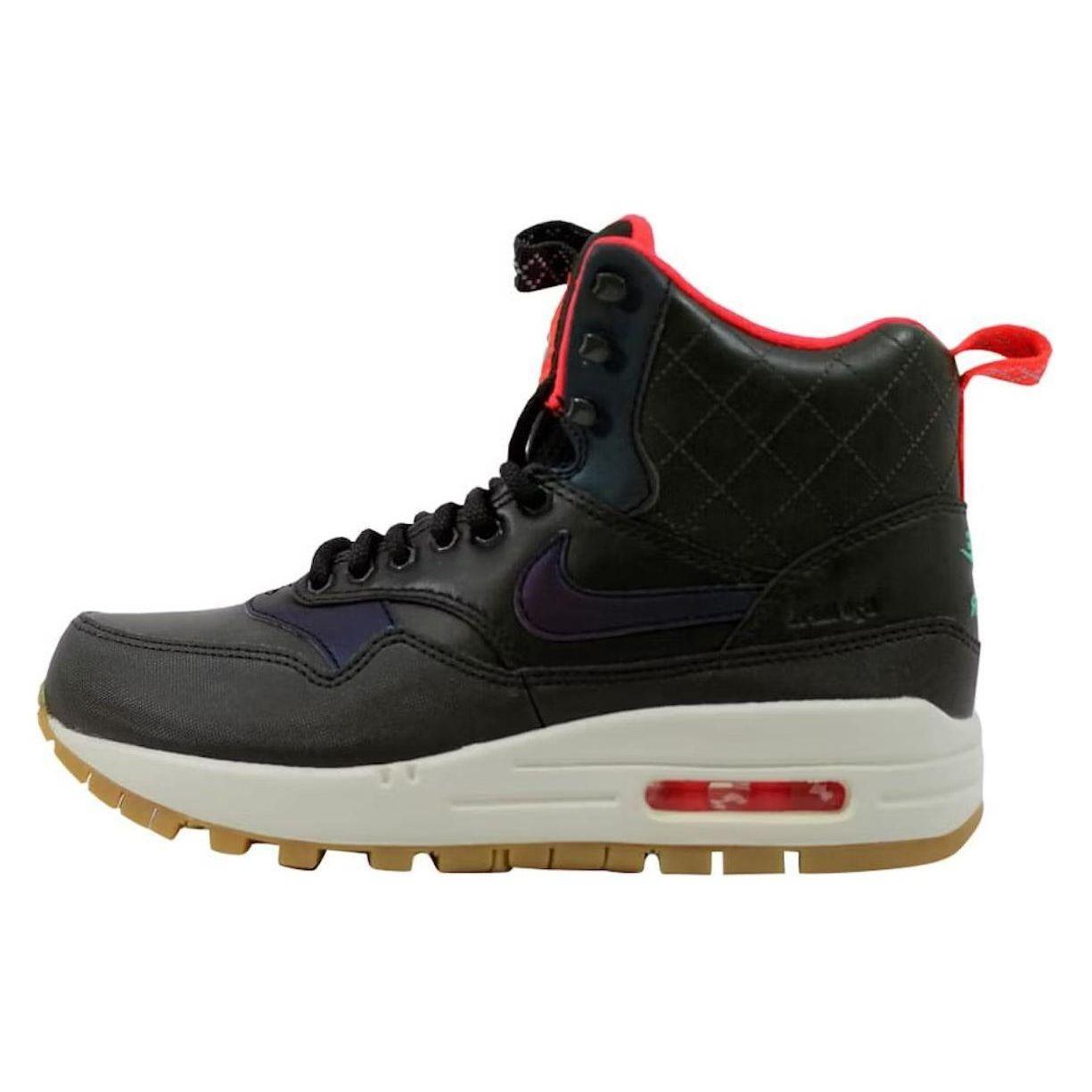 

Nike Air Max 1 Mid SneakerBoot Sequoia Women Sneakers Green Bright-Crimson Menta 807307-300