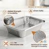 Disposable Food Grade Aluminum Foil Food Containers Perfect For Takeout Catering And Baking