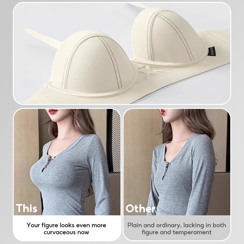 FallSweet Sutiã Sexy Push Up para Mulheres Sem Fio Confortável Bralette Meia Taça Sutiã Moda Lingerie Feminina 32Ato38AB