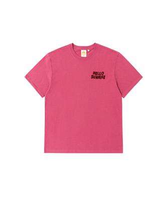 HELLO SUNRISE Hs Volume Typo Tee_Magenta Pink