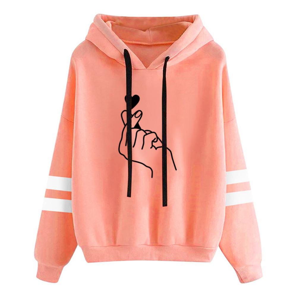 Autumn and Winter New Offset Printing Letter Pattern Long-sleeved Crew Neck Hooded European and American Sweater