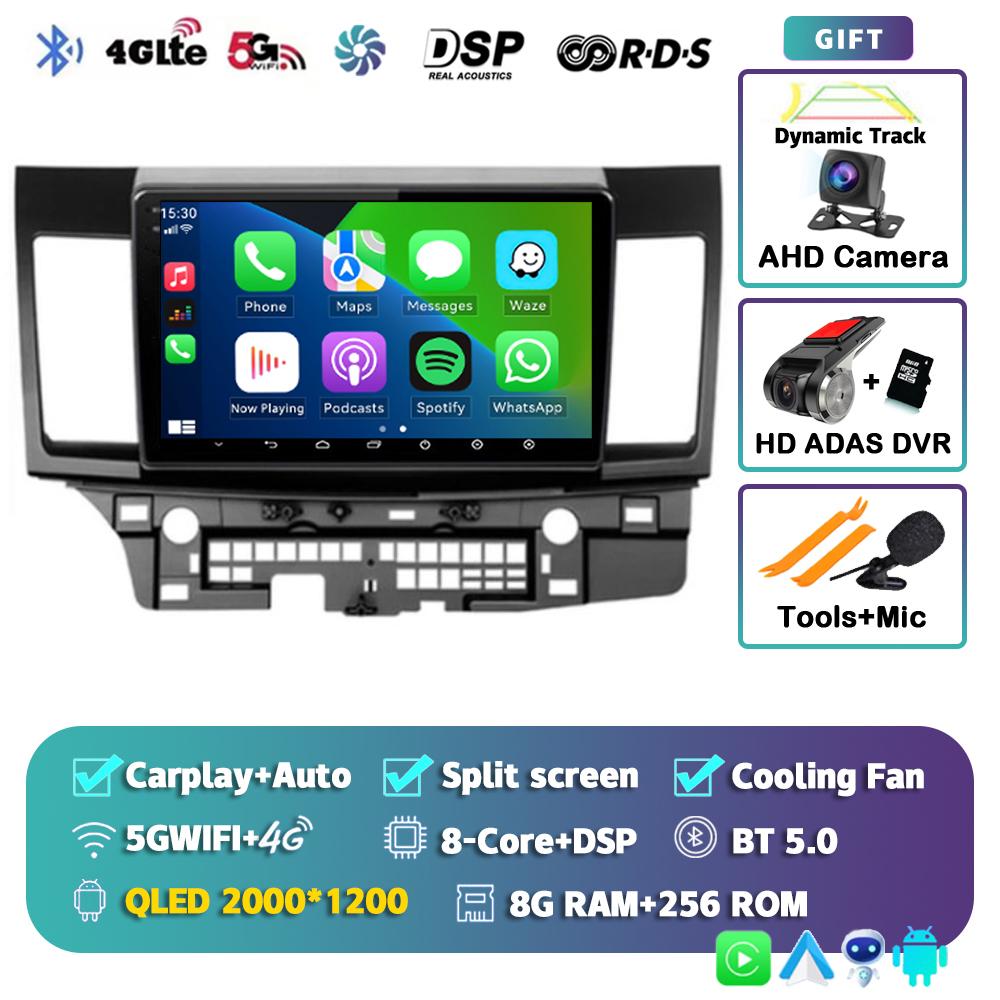 Android 14 WIFI+4G Car Radio For Mitsubishi Lancer 10 CY 2007-2017 Multimedia Video Player Navigation GPS Stereo 2 Din Head Unit
