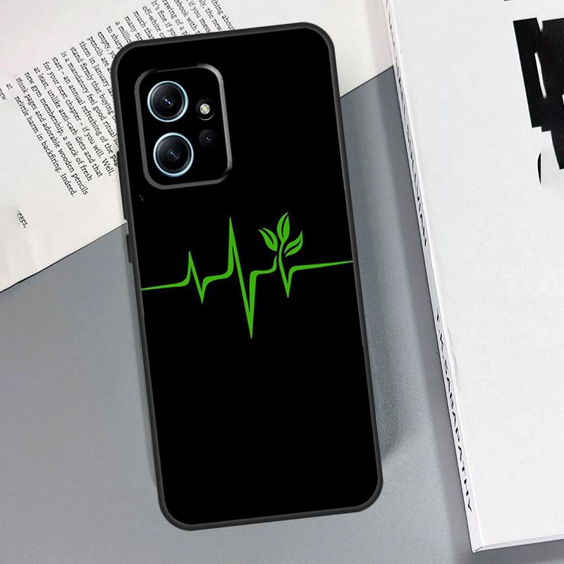 Vegan Pattern Funda For Xiaomi Redmi 12 9A 9C 10A 10C 12C Case Redmi Note 9 8 10 11 12 Pro 9S 10S 11S 12S