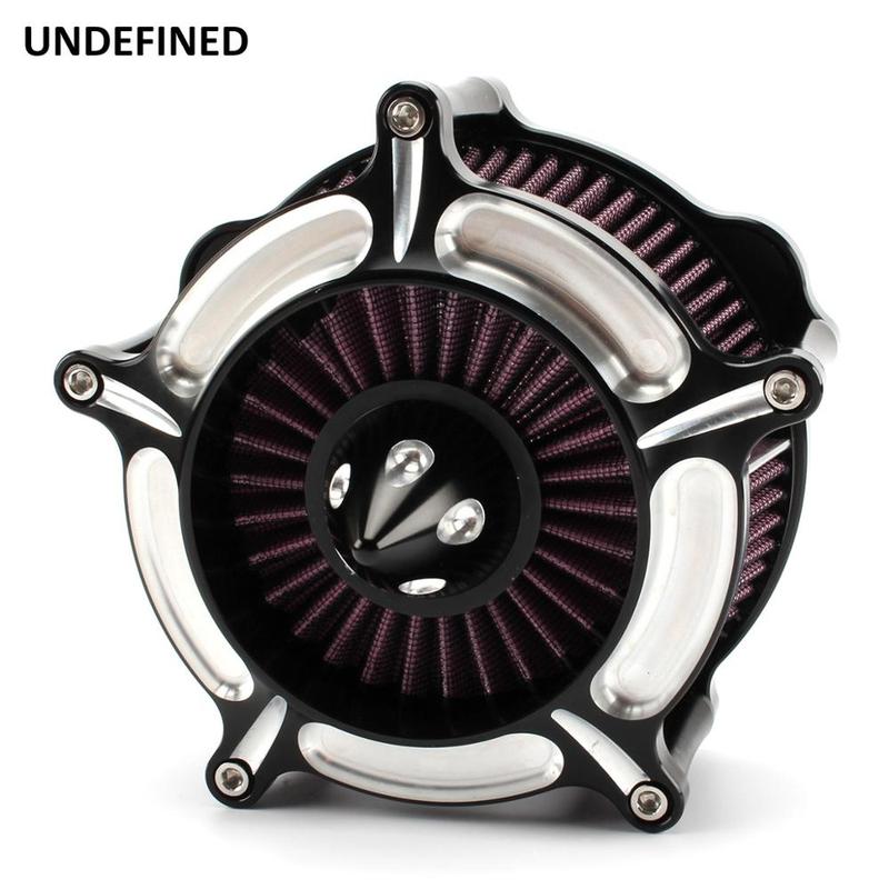 Motorcycle Air Filter Contrast Cut Turbine Air Cleaner Intake Filter For Harley Sportster XL883 1200 1991-2022 Filtre a Air Moto