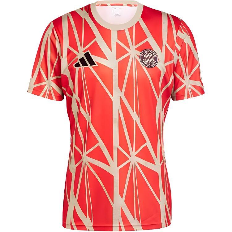 adidas FC Bayern Pre-Match Football Jersey Asia Sizing Asia Sizing Red Men s JD8335 M