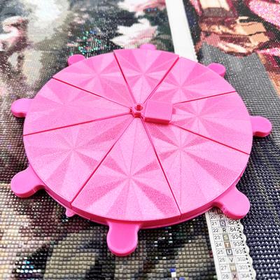 Drill Plate 8 Tray Large Capacity Diamond Painting Pen Beading Plates Octagonal Spiral Bottom Plate