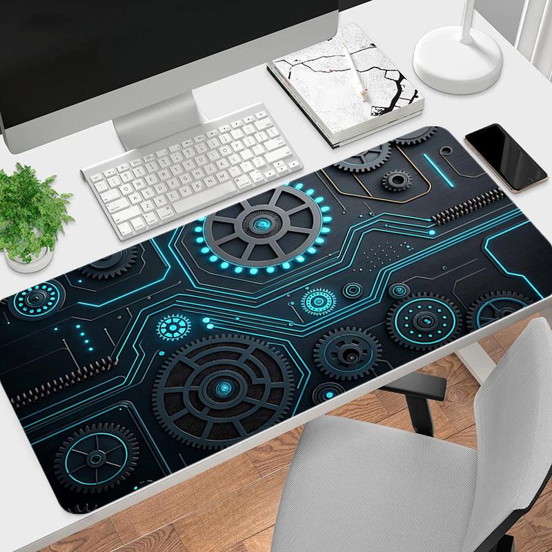 1PC Gears Circuit Board Large Durable Mouse Pad Suitable for Office Desks, Gaming Desktops.Non-Slip Back P43