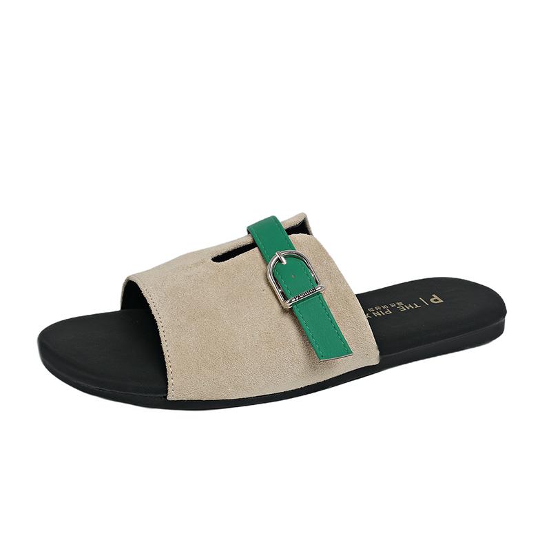 Women Flat Slide Sandals Hollow Breathable Summer Slippers Lightweight Casual Fashion Beach Shoes 35 To 40 35