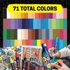 Posca Mitsubishi Pencil Fine Round 8 PC3M8C Water-Based Pen, Tip, Nib, Colors,