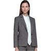 Women's Plaid Long Sleeve Blazer