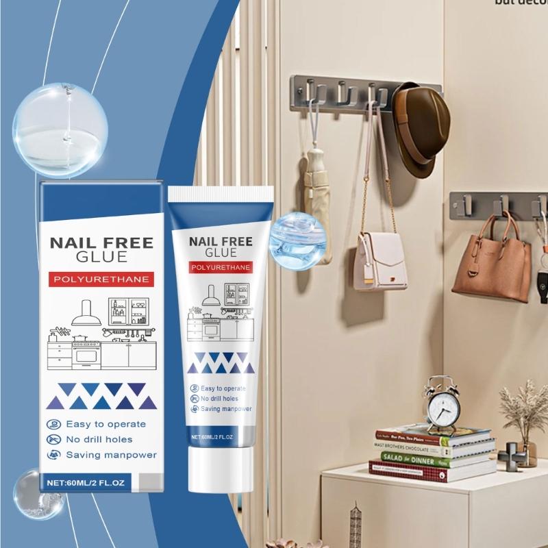 60ml Multifunction Glues Nail Frees Glues Water Resistant Glues Instants Bonding Adhesive Glues Easy To Use for Home