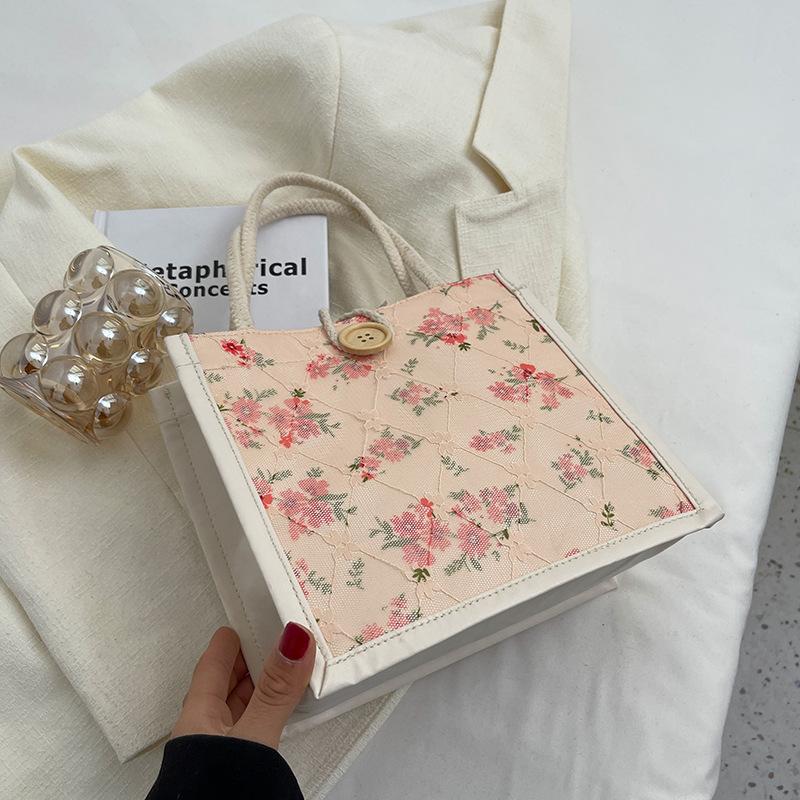 

Корейская версия мини-сумочки для женщин, модная сумка через плечо, ручная сумка для ланч-бокса розовый