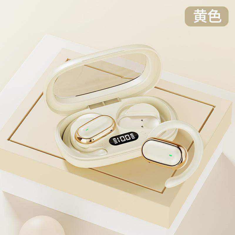 

Hanging ear new high-quality sports bluetooth headset comfortable to wear long battery life digital display private mold
