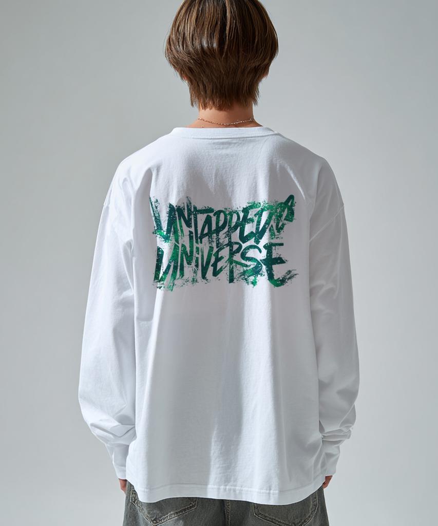 UNTAPPED STUDIO Universe Painting Scratch Oversized Long Sleeve T-Shirt 8 Colors (Type A)