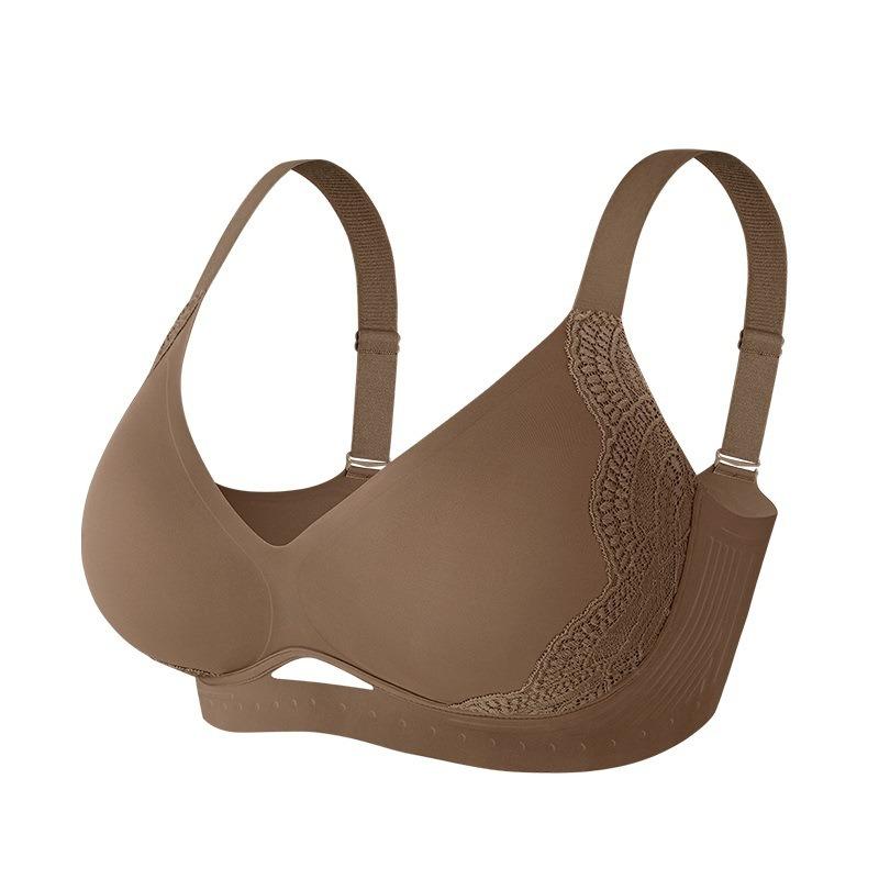 Plus Size Seamless Wireless Push Up Bra For Large Bust Women