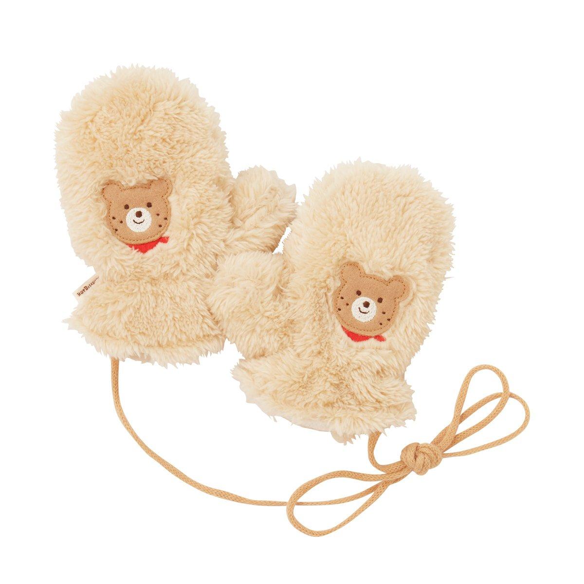 

MIKI HOUSE HOT BISCUITS Mittens 73-7601-613 (S (1-3 years), Beige) бежевый