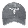 WAAAGH! Platten-Text mit Totenkopf (Weiß) Baseballkappe Golfkappe Hut Baseballkappe Luxus Herrenhut Vintage Unisex Hüte Damen
