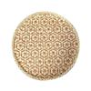 Bohemian Stil Bambus Gewebter Obstkorb Handgewebte Textur Runde Form Handgemachte Bambus Schale Buntes Sieb Haushalt
