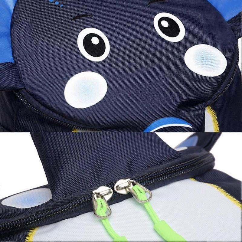 Children Cartoon Elephant Backpack Breathable School Bag Casual Backpack Toddler Kids Elephant Backpack (Dark Blue)