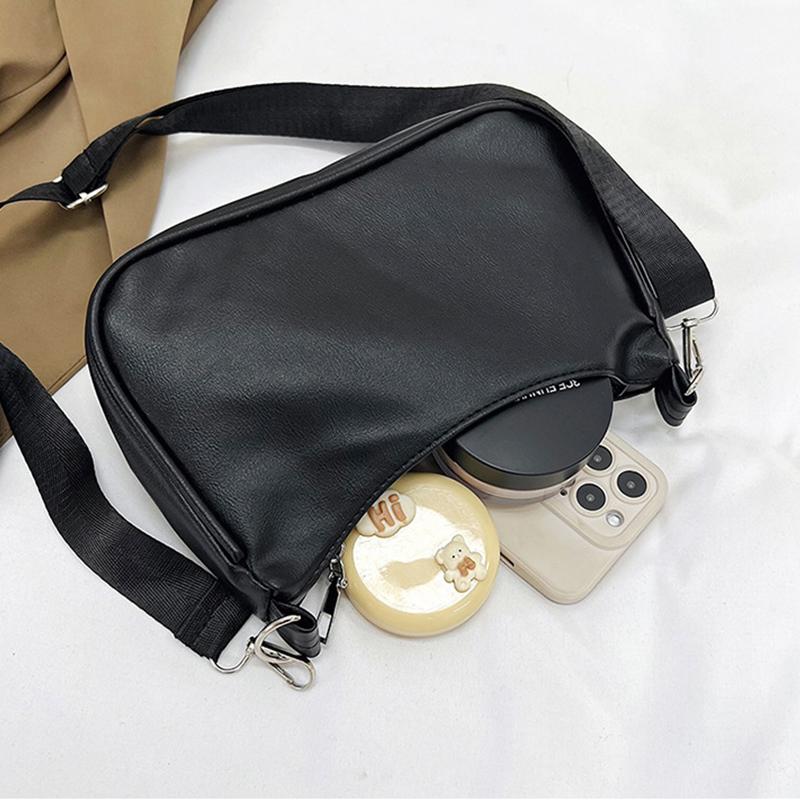 Fashion Ladies Hobos Underarm Bag Simple Women Shoulder Crossbody Bags Female Girls Small Handbags with Purse