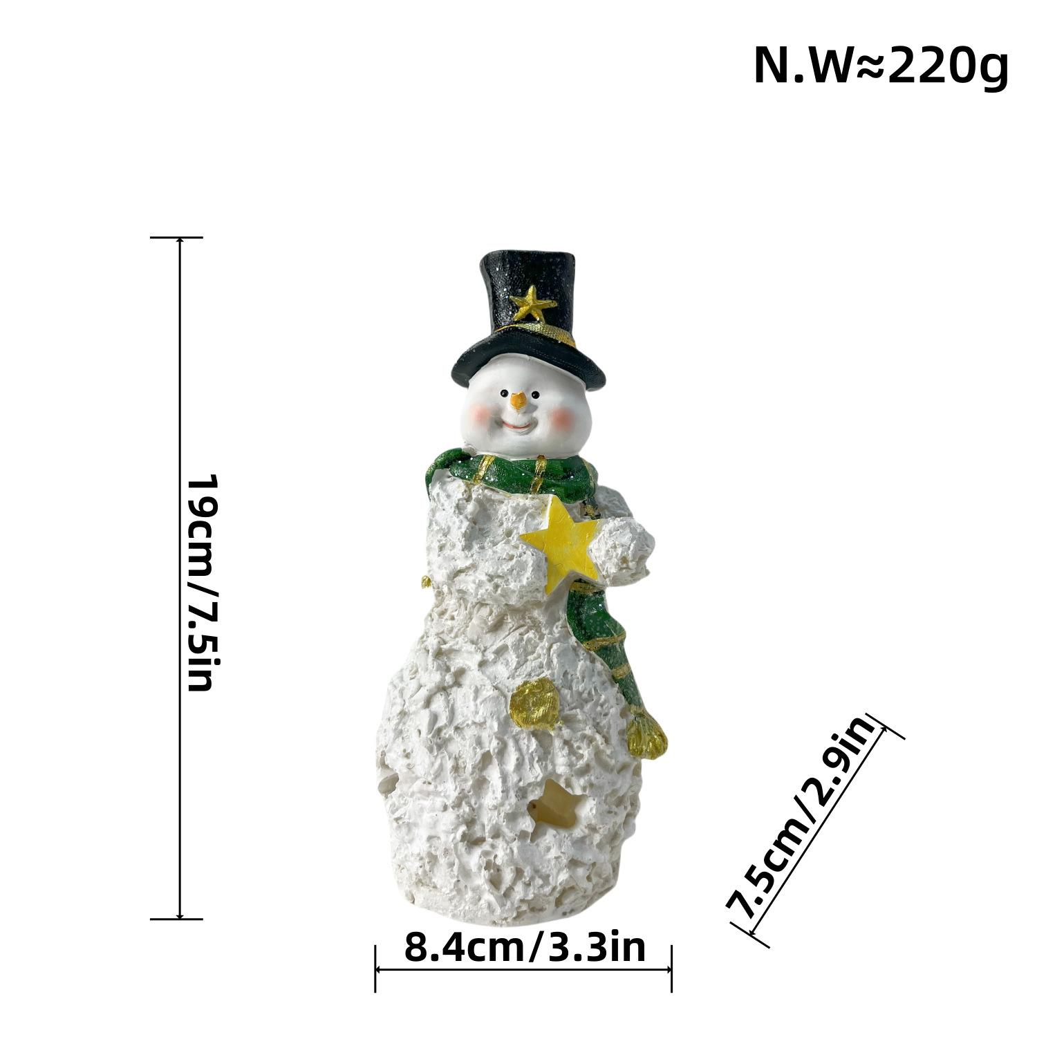 

Новый Рождественский Снеговик Украшения Настольный Ночник Окно Смолы Ремесло Украшения Подарок