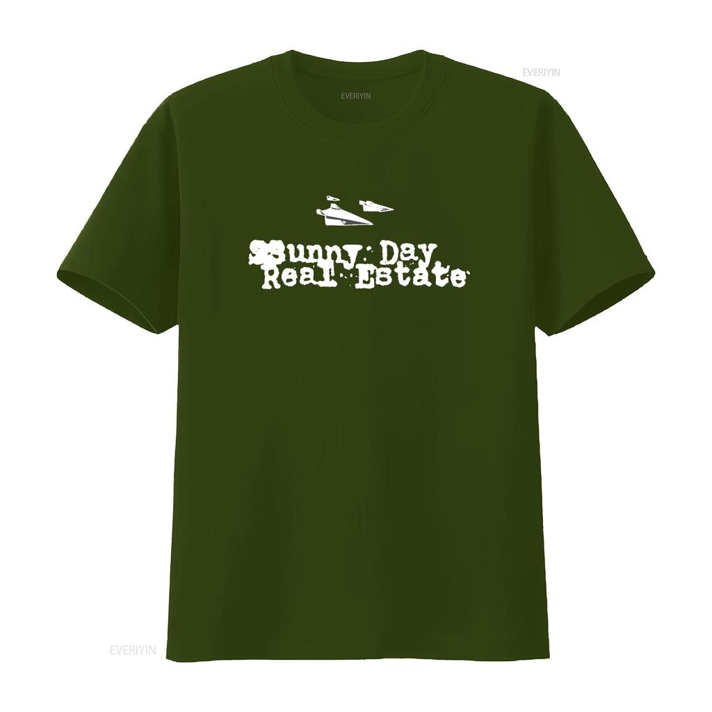Sunny Day Real Estate Tričko Grunge Punk Rock Design Těžká Bavlna Vintage Mírně Grafický Top Pro Každodenní Nošení Unisex