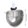 Plastic Pet Drinking Bowl Silver Pet Waterer Accessories Pet Water Bowl  Small Animal Housing