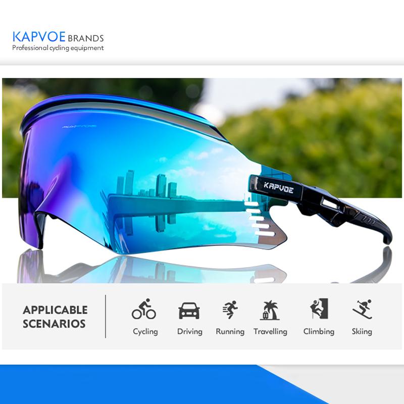 Kapvoe Cyklistické brýle Pánské Sluneční brýle na kolo UV400 pro Bruslení Cyklistické brýle MTB Venkovní Dámské Sportovní brýle Kolo Cyklistické brýle