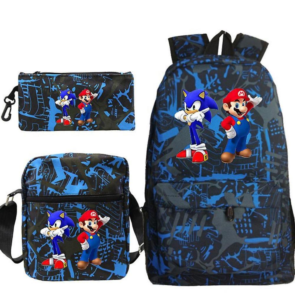 ONE PIECE heat transfer schoolbag primary school student printed backpack large capacity backpack backpack pencil case
