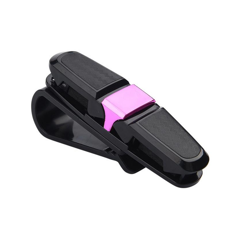 1 Pièce Porte-Lunettes de Voiture Support Pare-Soleil Clip Porte-Lunettes de Soleil Support Strass Portable Lunettes de Soleil Clip Cristal Décoration