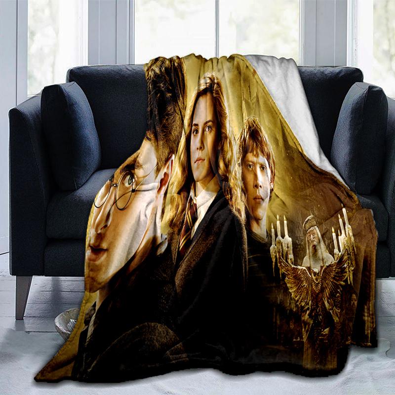 Harry Potter and the Goblet of Fire Poster PrintPrint Blanket, Soft Blanket For Sofa Office Bed And Travelling Daughter Birthday Gift esj115