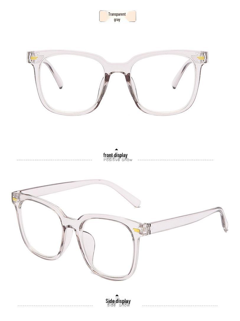 

Large Anti-Blue Light Fashion Glasses: Unisex European-American & Korean Style for Students & Myopia Frame Only