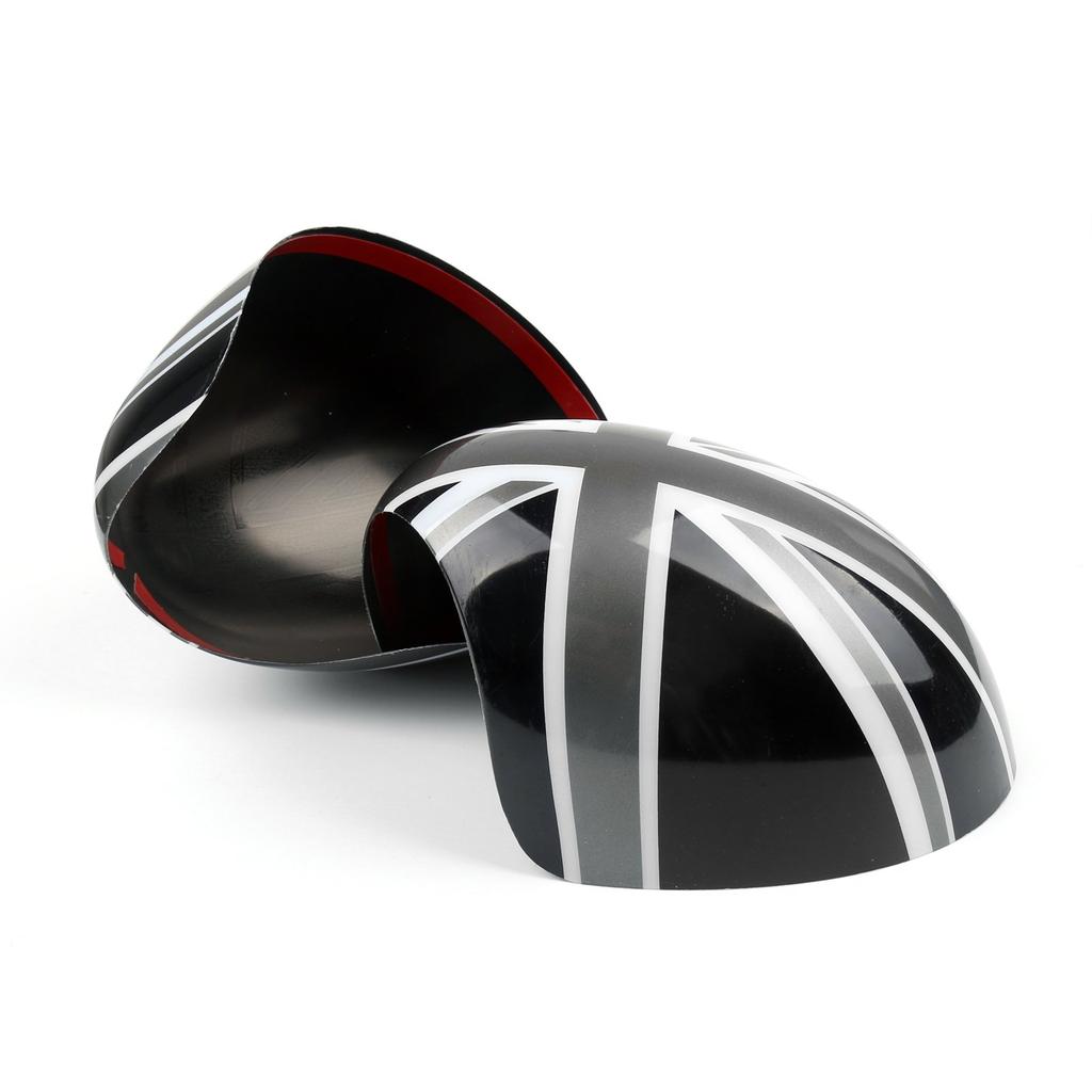 Bruce & Shark 2x Union Jack Wing Mirror Cover for Mini Cooper R55 R56 R57 Power Fold Mirror