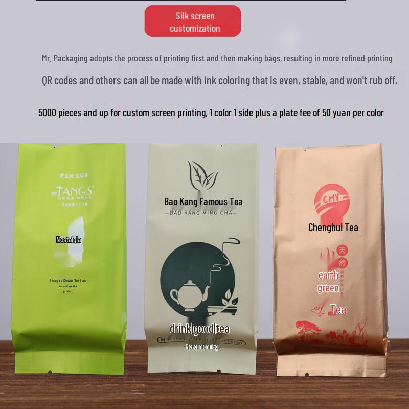 Small 5g Vacuum-Sealed Black & Green Tea Pack with Aluminum Foil Lining