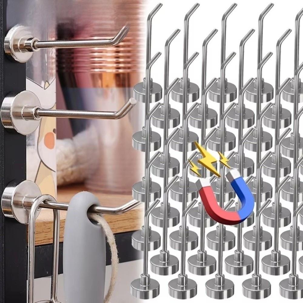 1/5PCS Punch-free Key Hanger Wall-mounted Wall Hanging Magnet Racks  Kitchen Bathroom Accessories