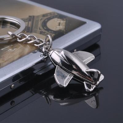 Keychain Realistic Fighter Jet Design Key Chain Lightweight Portable Streamlined Aircraft Keyring Multifunctional Bag Charm Daily Accessories