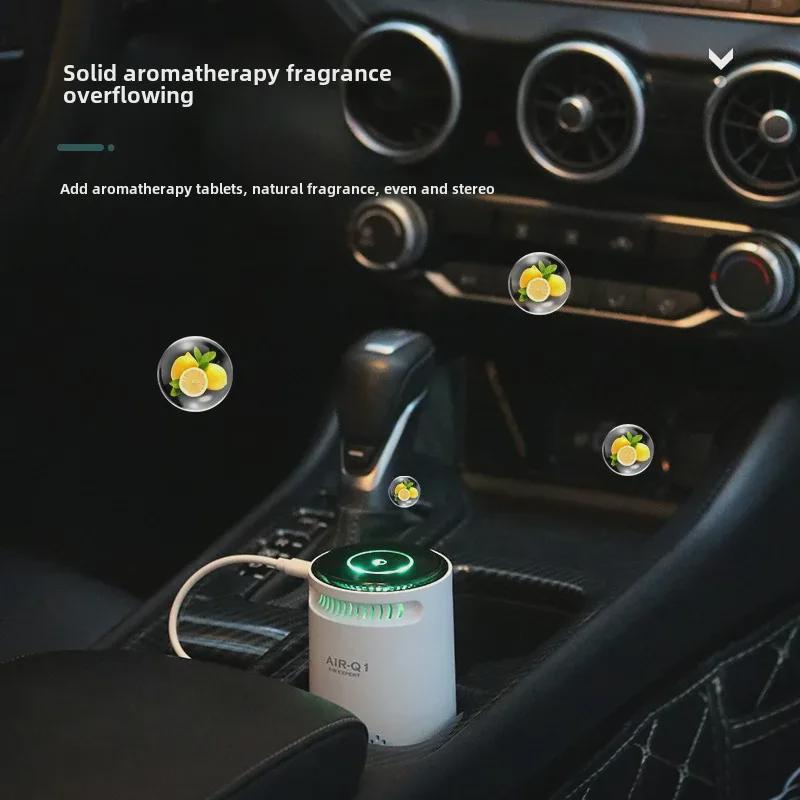 Ionizator Auto Compact & Purificator de Aer de Birou cu Cărbune Activat pentru Eliminarea Mirosurilor și a Formaldehidei