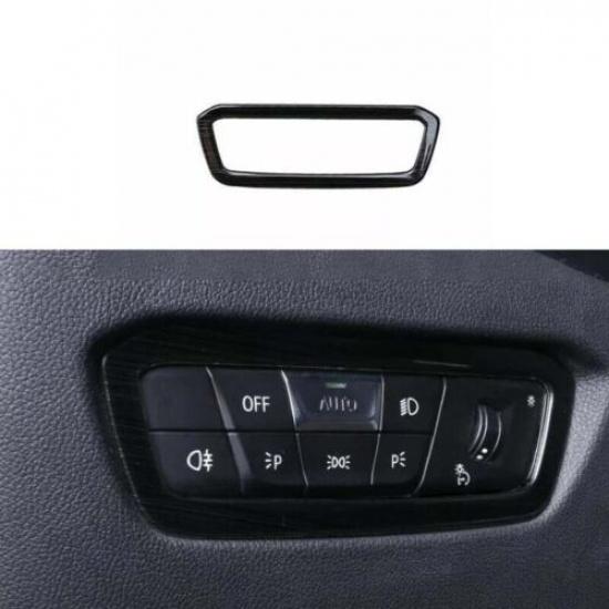 Black Titanium Cover Trim -22 For BMW 3-Series G20 Headlight Switch Control