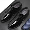 Bright Upper Black Social Shoe Male Spring Autumn Luxury Designer Casual Business Party Cheap Clearance 39 Men's Formal Shoes
