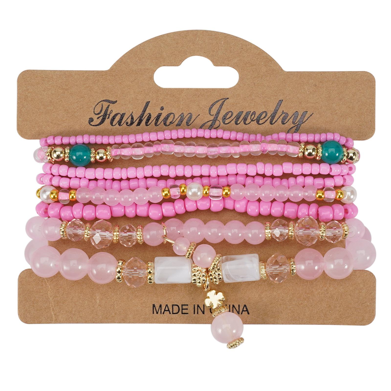 JYL TS Bracelet Bohemian Tree Of Life  Peace Charm Nurtures Harmony HY-2962-4 pink бабушка смит яблоко